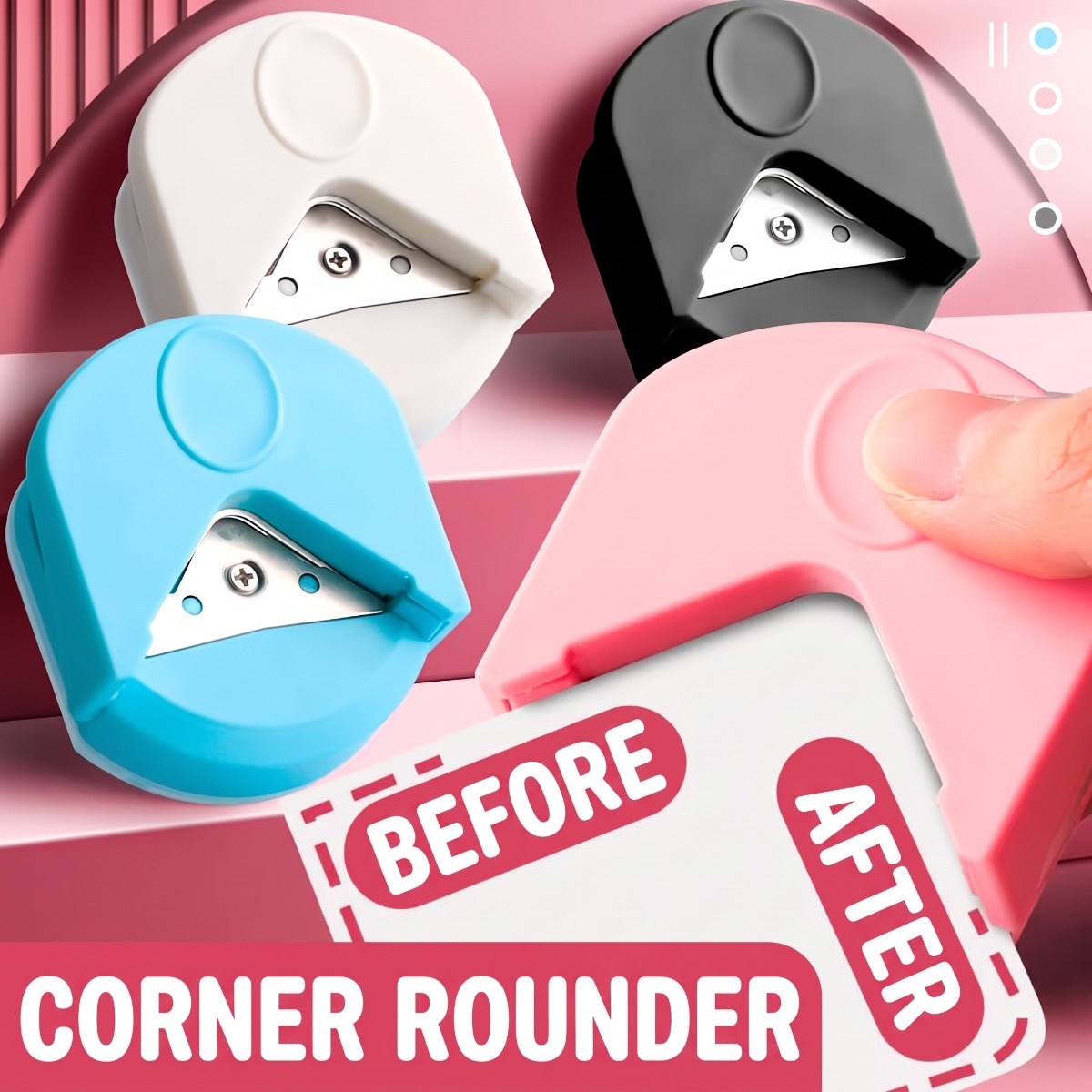 Embellishments For Scrapbooking - R4 Round Corner Puncher Circle Cutter